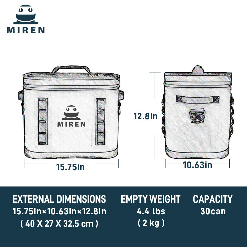 15.7in*10.6in*12.8in Multi Purpose Insulated Bag With 840DTPU Lining