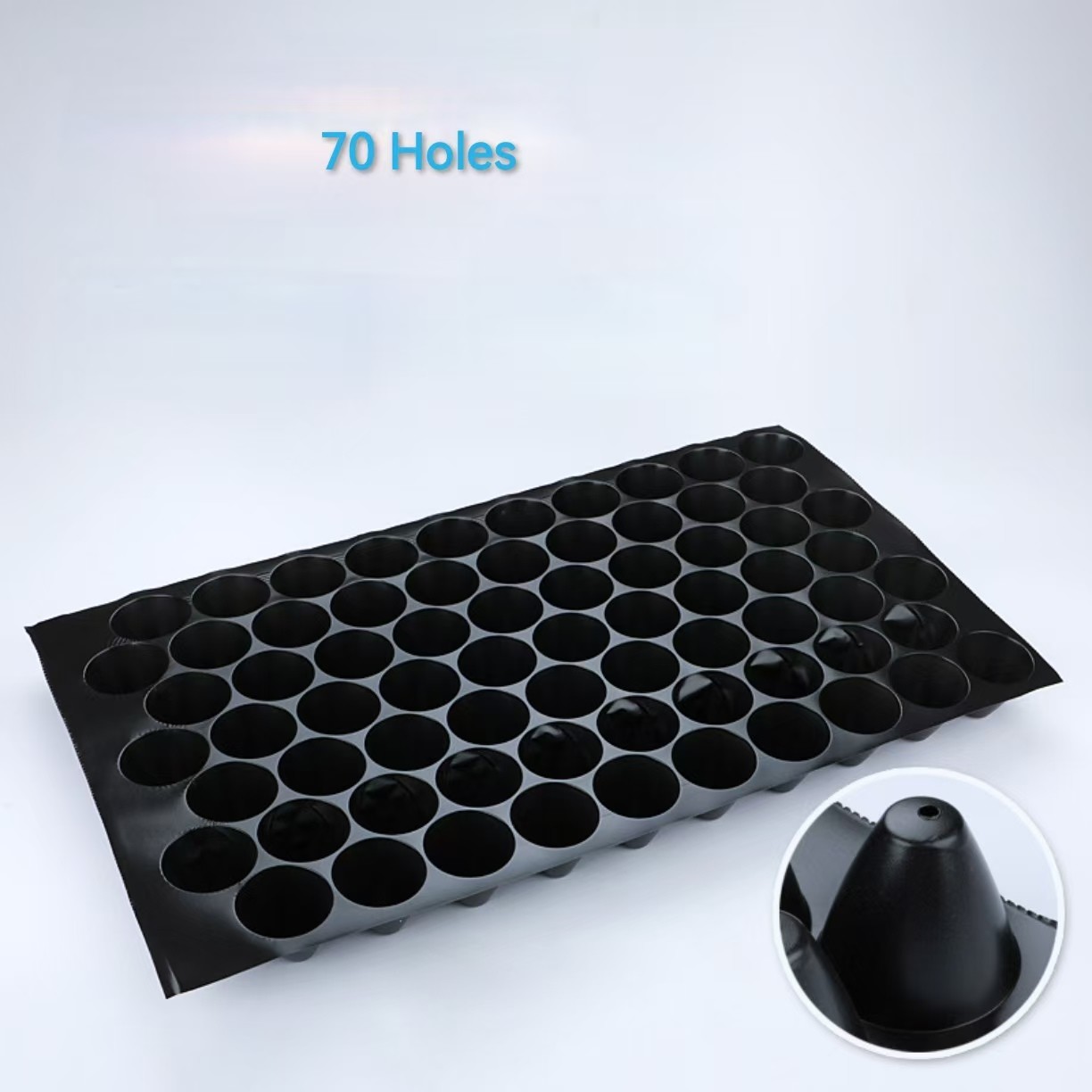70 Cells Pp Plastic Reusable Seed Starter Trays Moisture Resistant Long Term Use