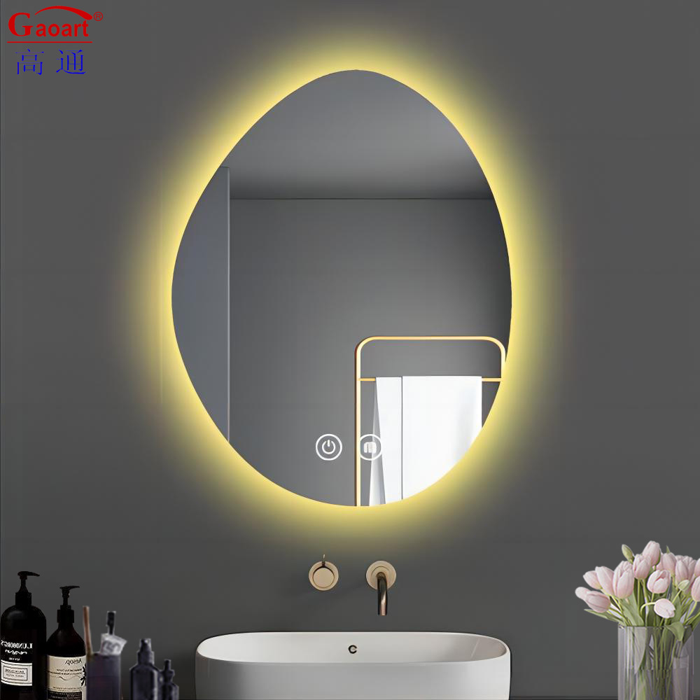 Custom Large Bathroom Espejo Inteligente Bath Wall Hanging With Led Mirror for Ever day