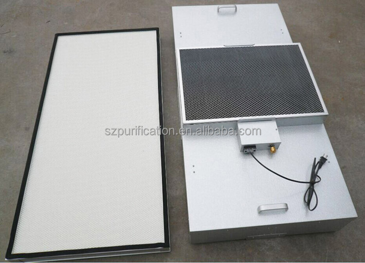 35kg Clean Room FFU Filter Large Air Volume HEPA Fan Filter Unit For Hotels