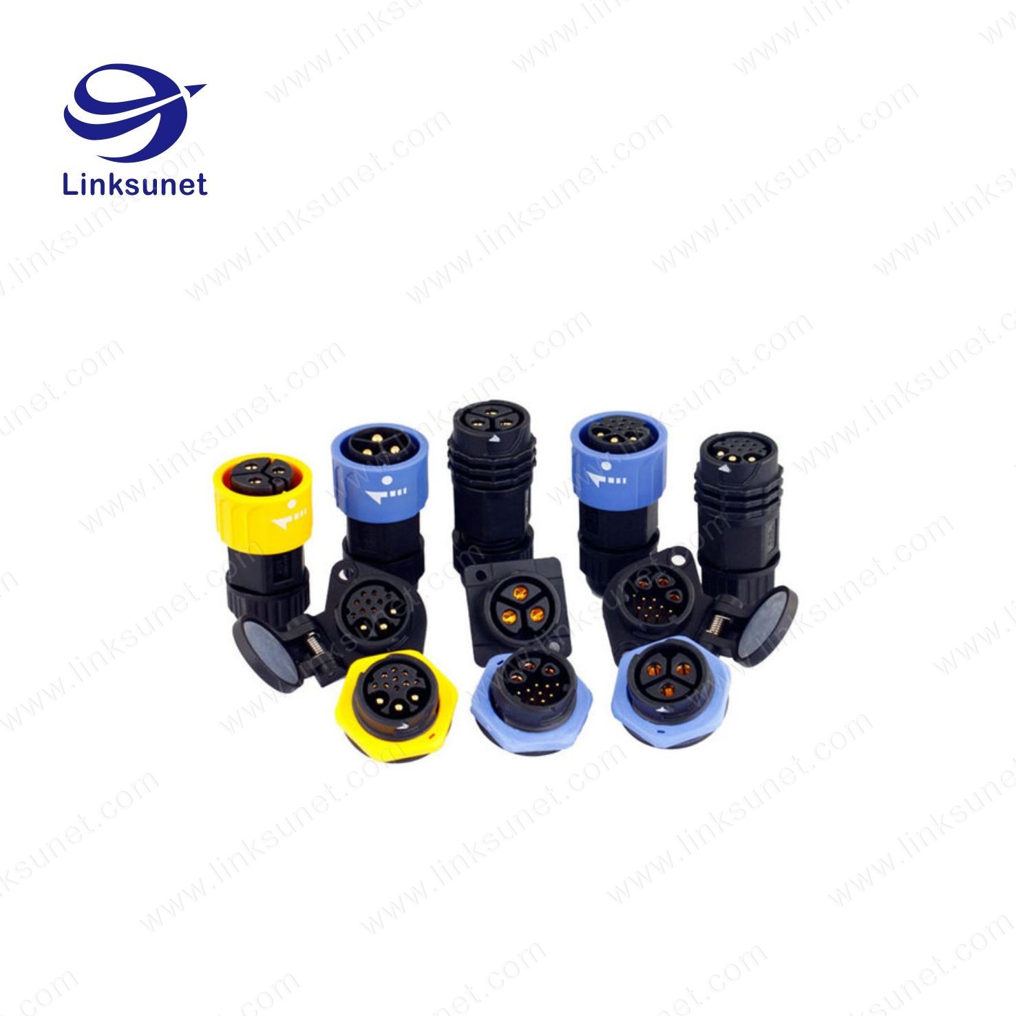 Circular Connector Cable Assembly 8P Connector ADD XHP - 12 UL1061 PVC LED Wiring Harness