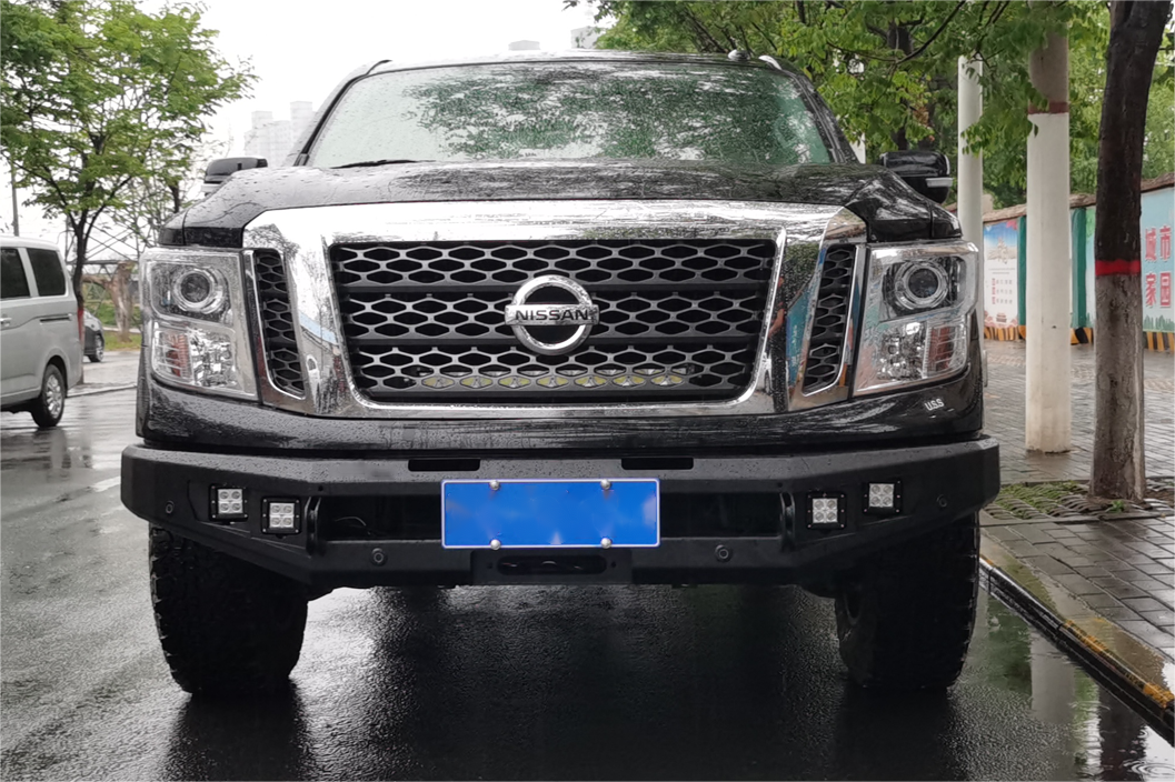 210*66*75CM Steel Rear Bumper Designed to Withstand Any Challenge for Nissan Titan
