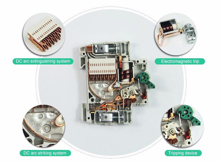 White 440volt 16amp Mini MCB Circuit Breakers