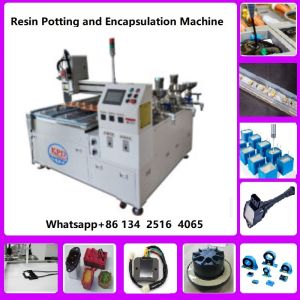 HV component epoxy potting and encapsulate machine meter mix dispenser