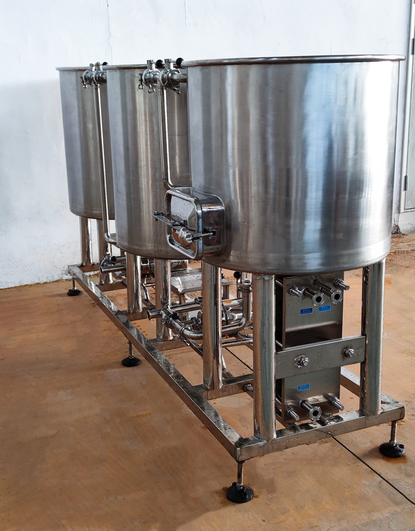 Direct Fire Heating Beer Brewing System with 200L Working Volume Easy to Operate