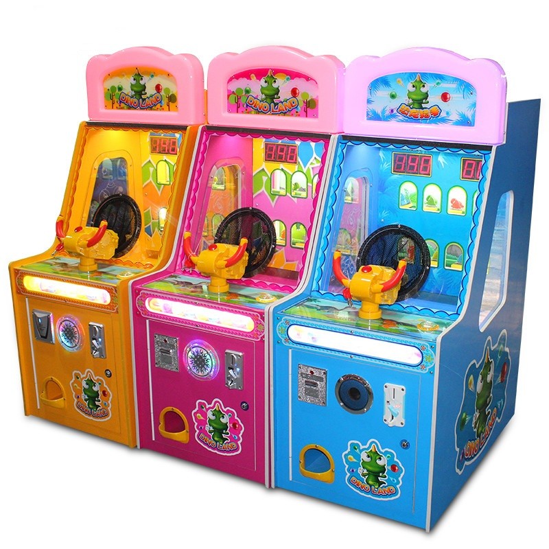 Yellow And Blue Kids Arcade Machine , Indoor Redemption Game Machine