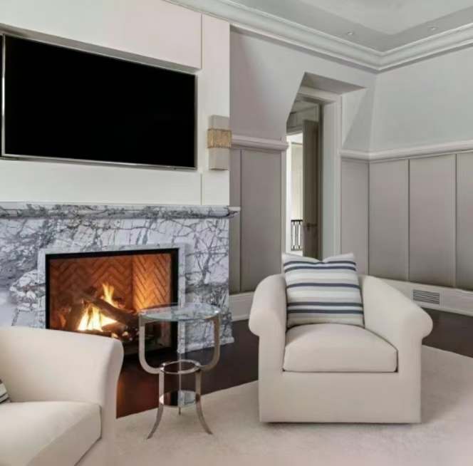 Modern Design Style Luxury Stone Snowy River Marble Slabs for Interior Design