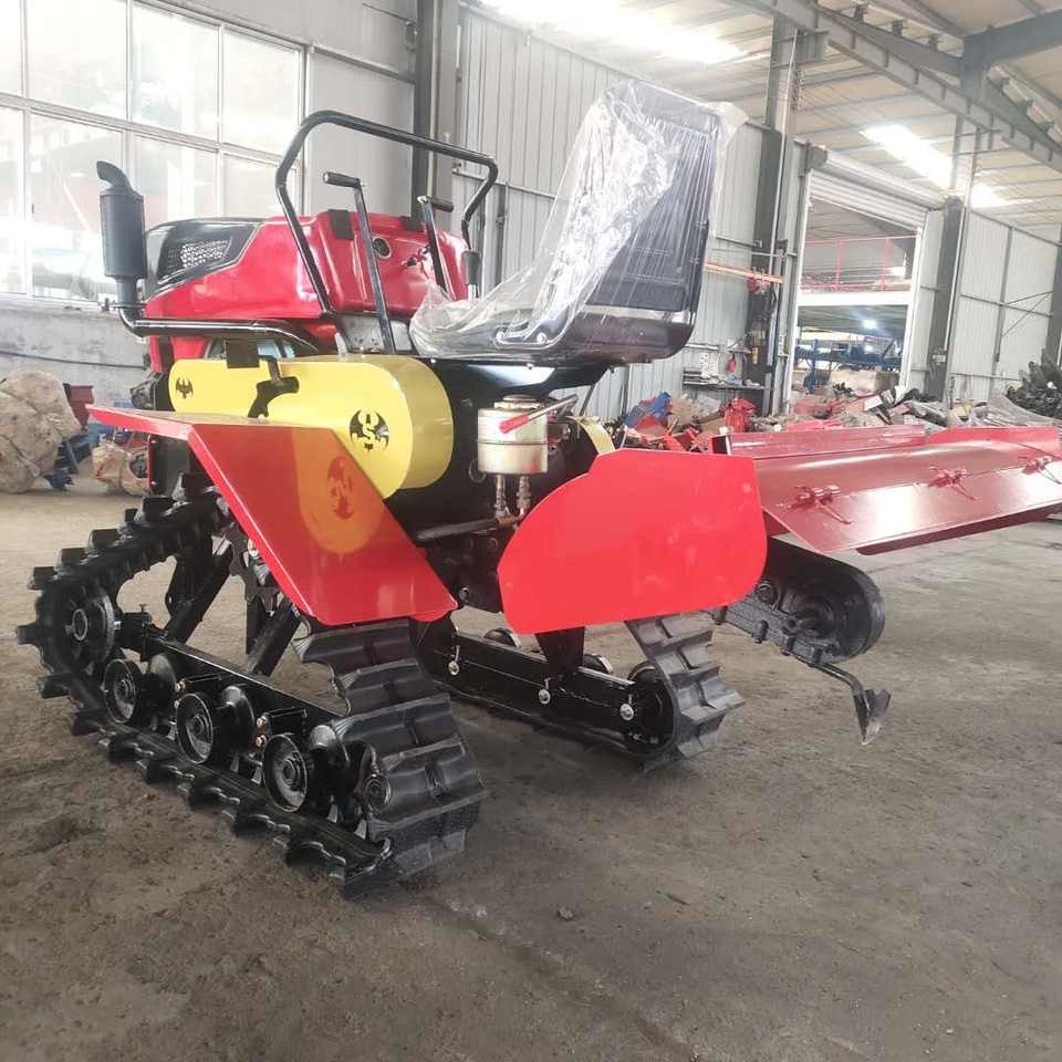 Agricultural Crawler Farm Tractor Rubber Track Mini Power Tiller