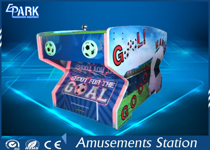 Goal Mania Coin Operated Game Machines / Football Arcade Game Machine 2 Player