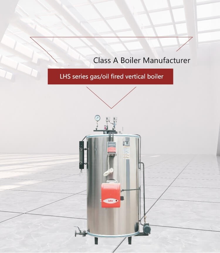 Vertical boiler 450kg per hour diesel steam boiler