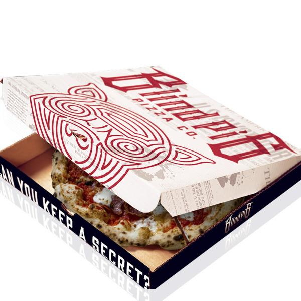 Customized Reusable Pizza Box Round Folding Small 6 8 9 Inch Takeaway Kraft