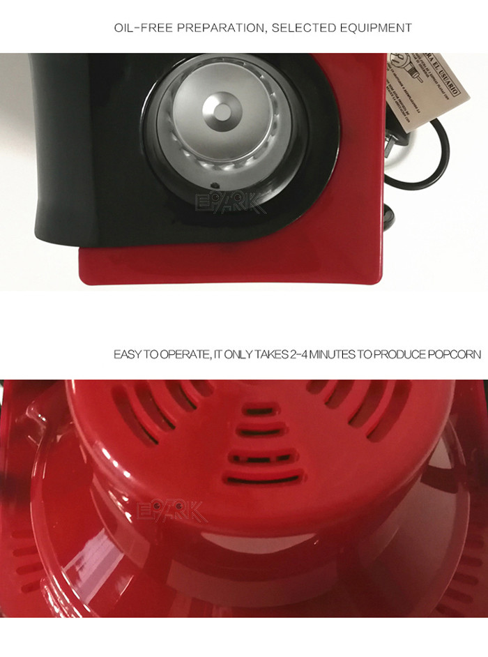 Car Shape Amusement Game Machines Hot Air Automatic Popcorn Popper With Cart
