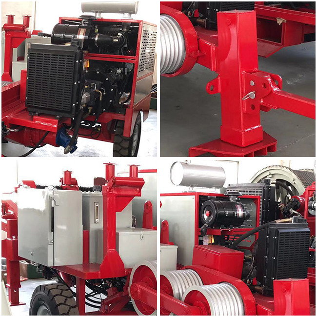 GS90 Cummins Engine Hydraulic Pipe Puller 5km/H