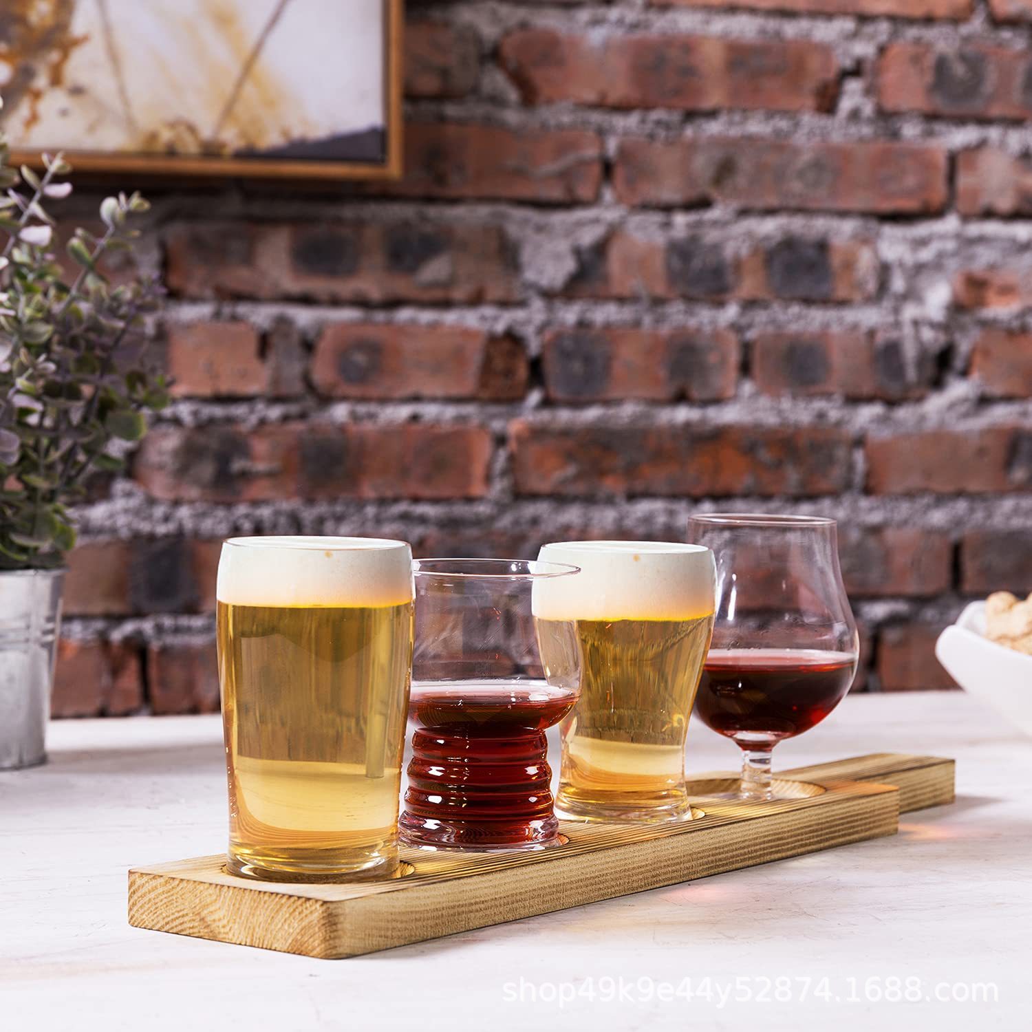 Mug Wooden Cup Holder Wooden Serving Trays Shot Glass Set Wooden Display Stand Whiskey Glasses Display Holder Shot Glasses Displ