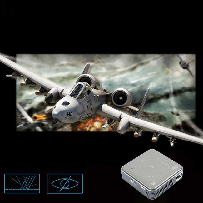 2GB 4GB RAM Smart Touch Screen Mini DLP 4K Pocket Projector With Android 9.0