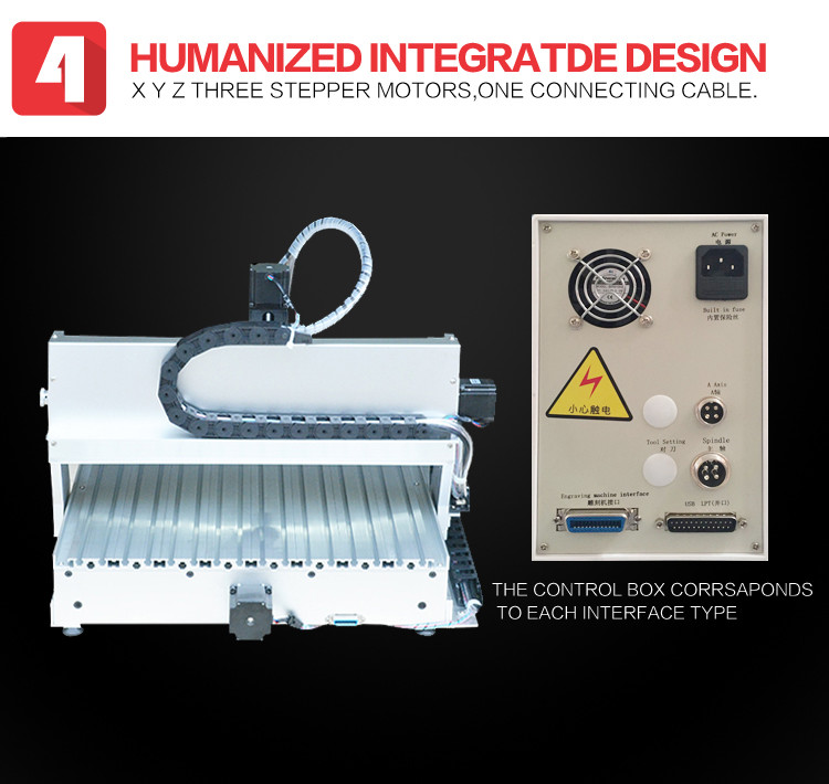 CNC router for marble engraving 3040 4 axis 3d cnc router High precision AMAN3040 cnc carving machine