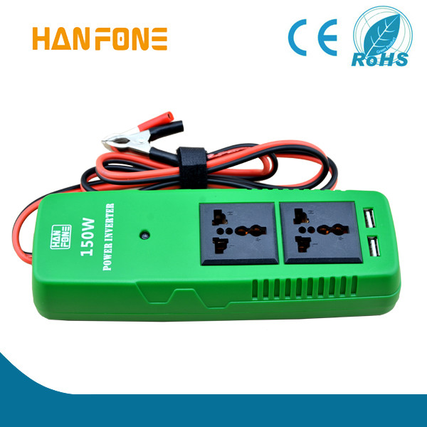  USB car power inverter 150W ,off grid and round shape,DC to AC,with CE CB ROHS certificate Manufactures
