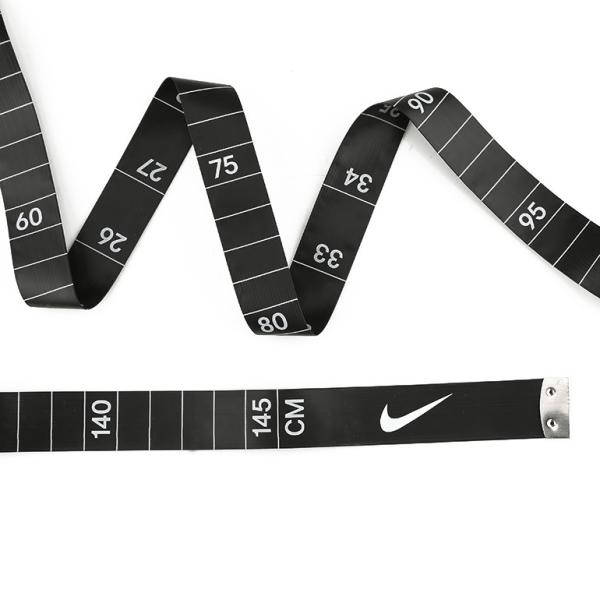 Wintape Black Flexible Tape Measure White Markings Polyethylene Fiberglass