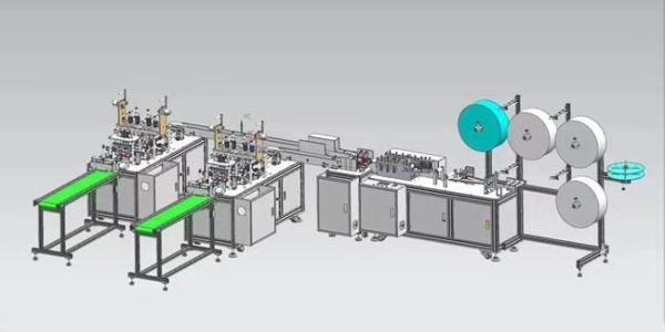 8.5KW Disposable Face Mask Machine , Durable Mask Making Equipment High