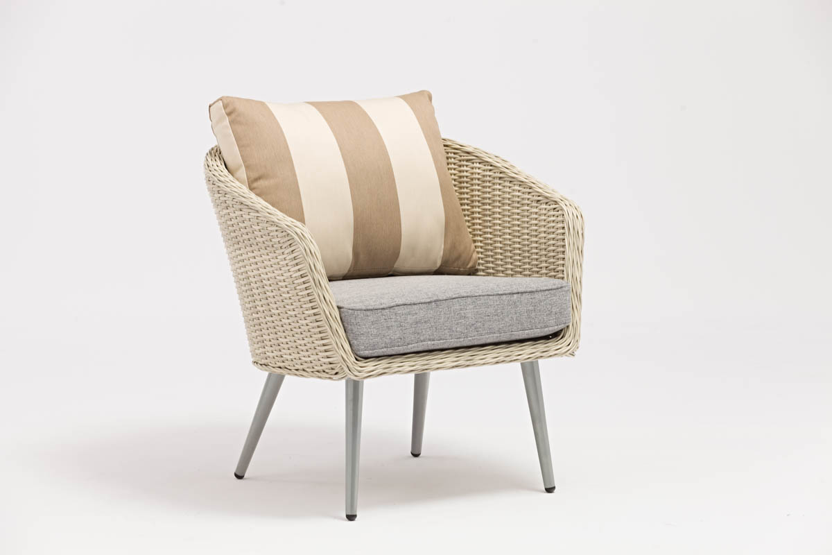 5 Years Frame Modern Design Poly Rattan Outdoor Lounge Garden Sofa Waterproof Brown Wicker Chair Furniture for Rest