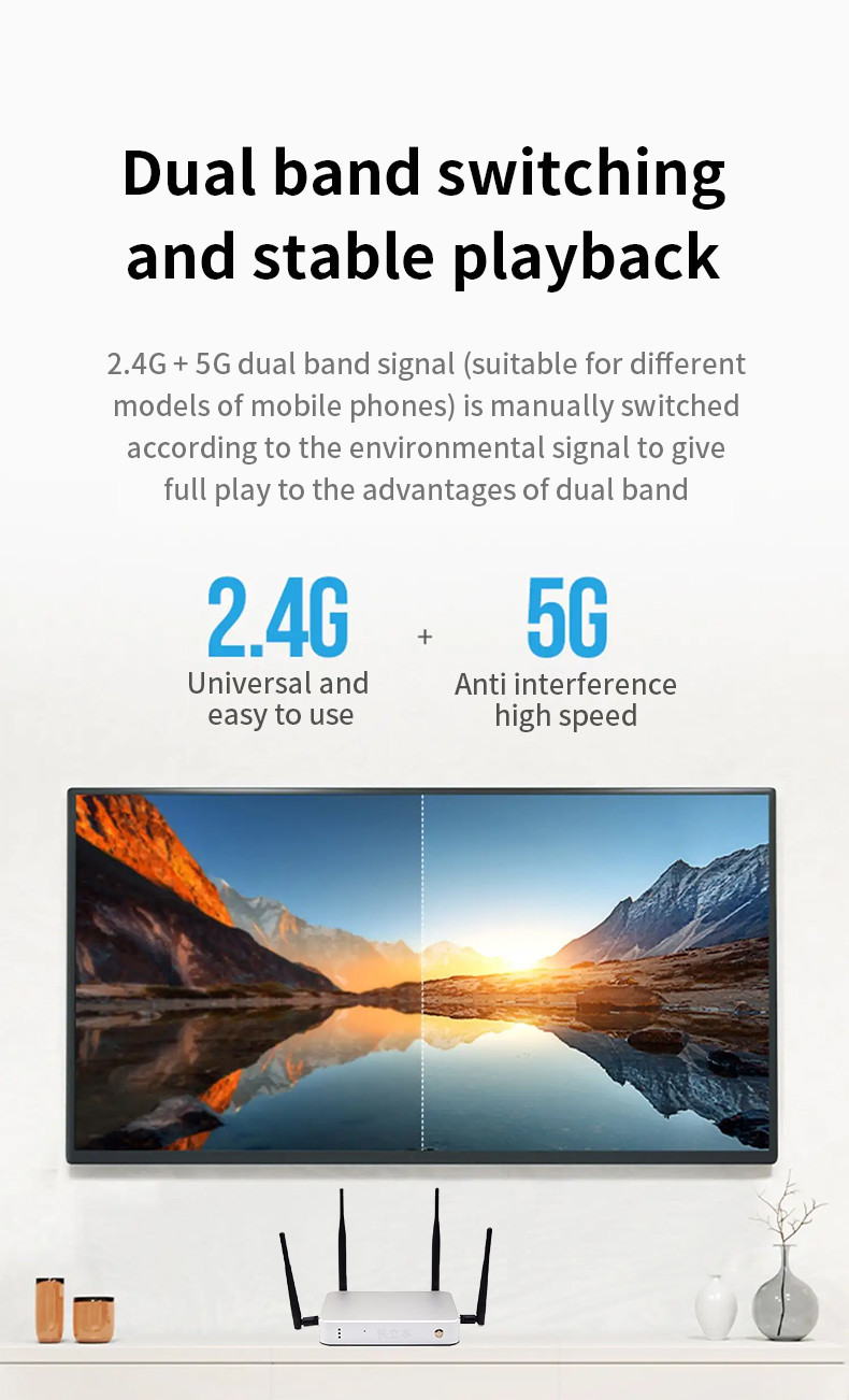 UHD Wireless Collaboration System 30m 8G With Long Range Signal