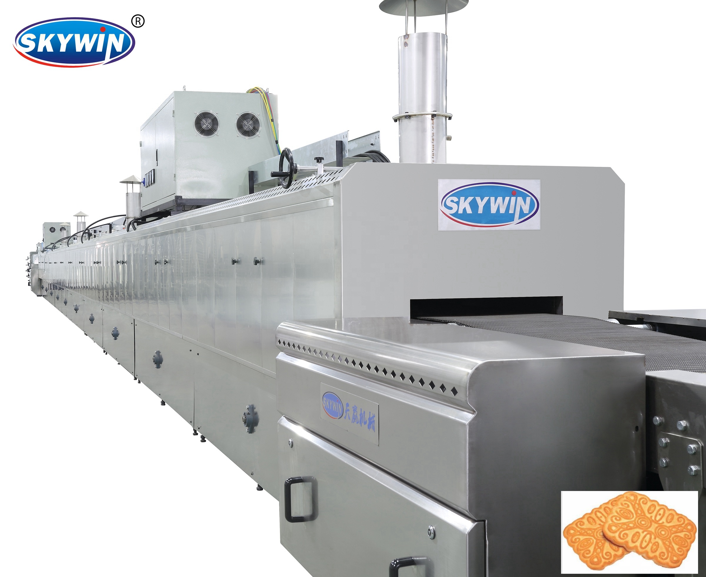 200-1500kg/H 400mm Food Bakery Equipment / Electric Tunnel Oven