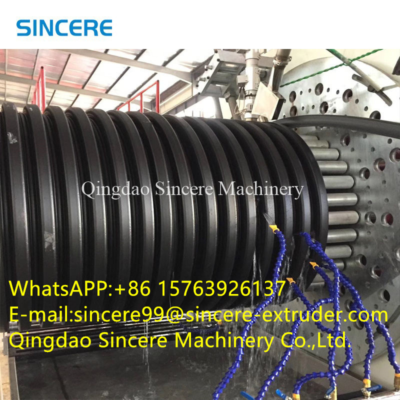PE Wound Spiral Tube Making Machine Extrusion Corrugated Pipe Production Line