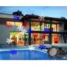 Buy cheap RGBW Snowflake led laser light IP65 Outdoor holiday decoration lamps from wholesalers