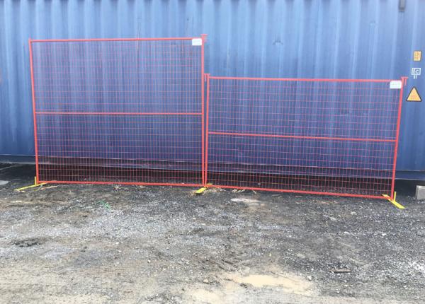 1.8m Height Yellow Powder Coated Canada Temporary Wire Mesh Fence