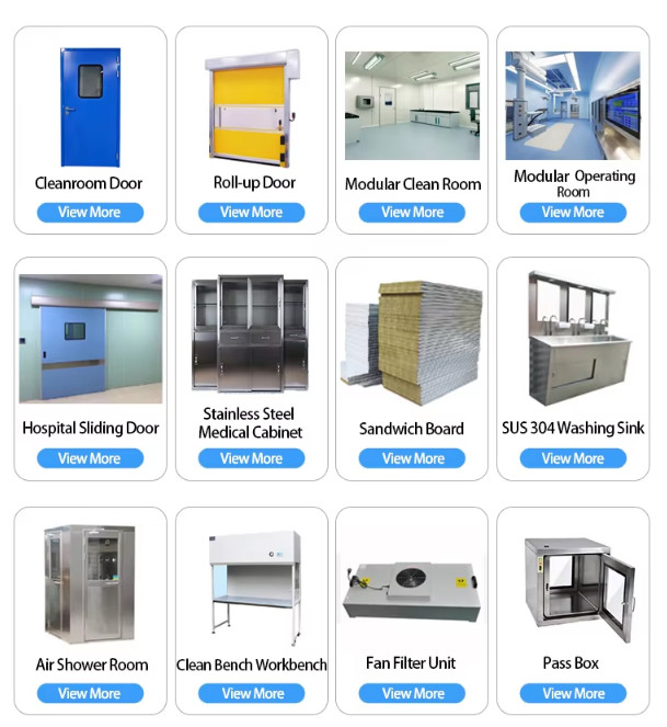Modular Clean Room Wall Panels With 1180mm Width And Sandwich Panel