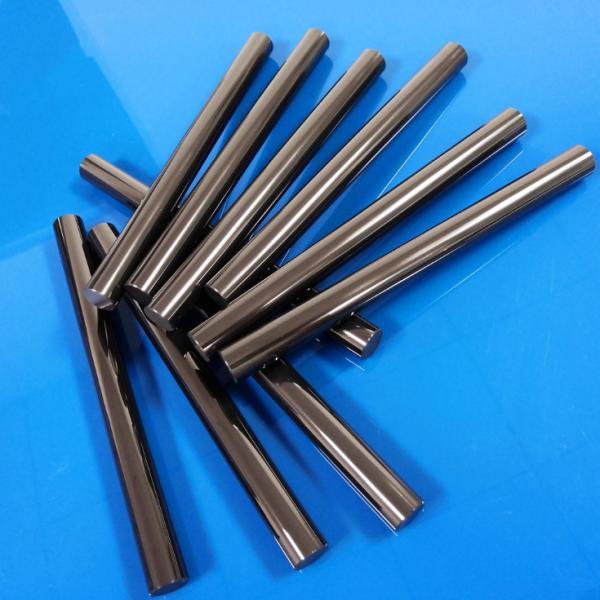 Heat Resistant Ceramic Rod , Si3N4 Silicon Nitride Rod Black Color Extraordinary