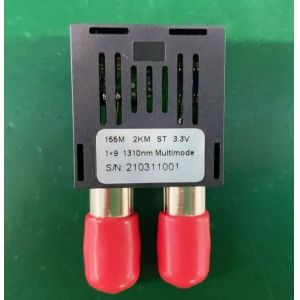 1X9 155M Dual Fiber Multimode 1310nm 2km ST Optical Module