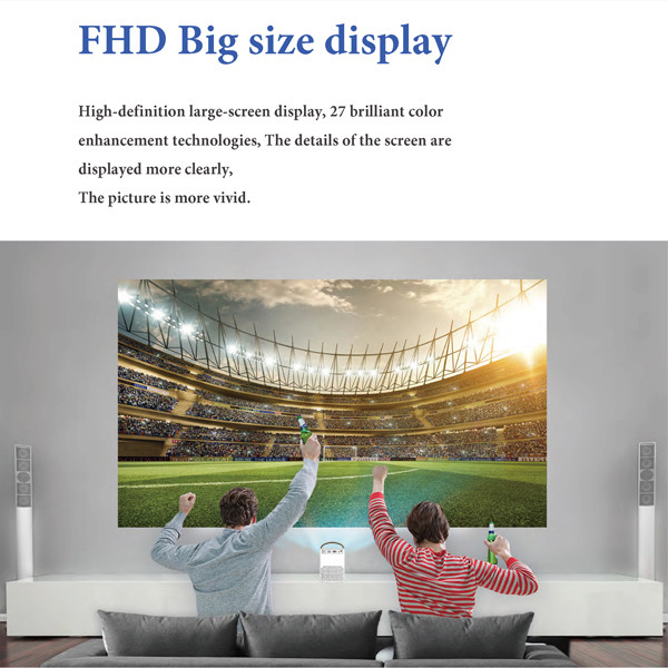 Portable HD 1080p Mini Lcd Video Projector Indoor Playground Equipment