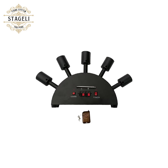 12 10 Channels 500m Fan Fireworks Fountain Machine Fireworks Setting System Wireless Control