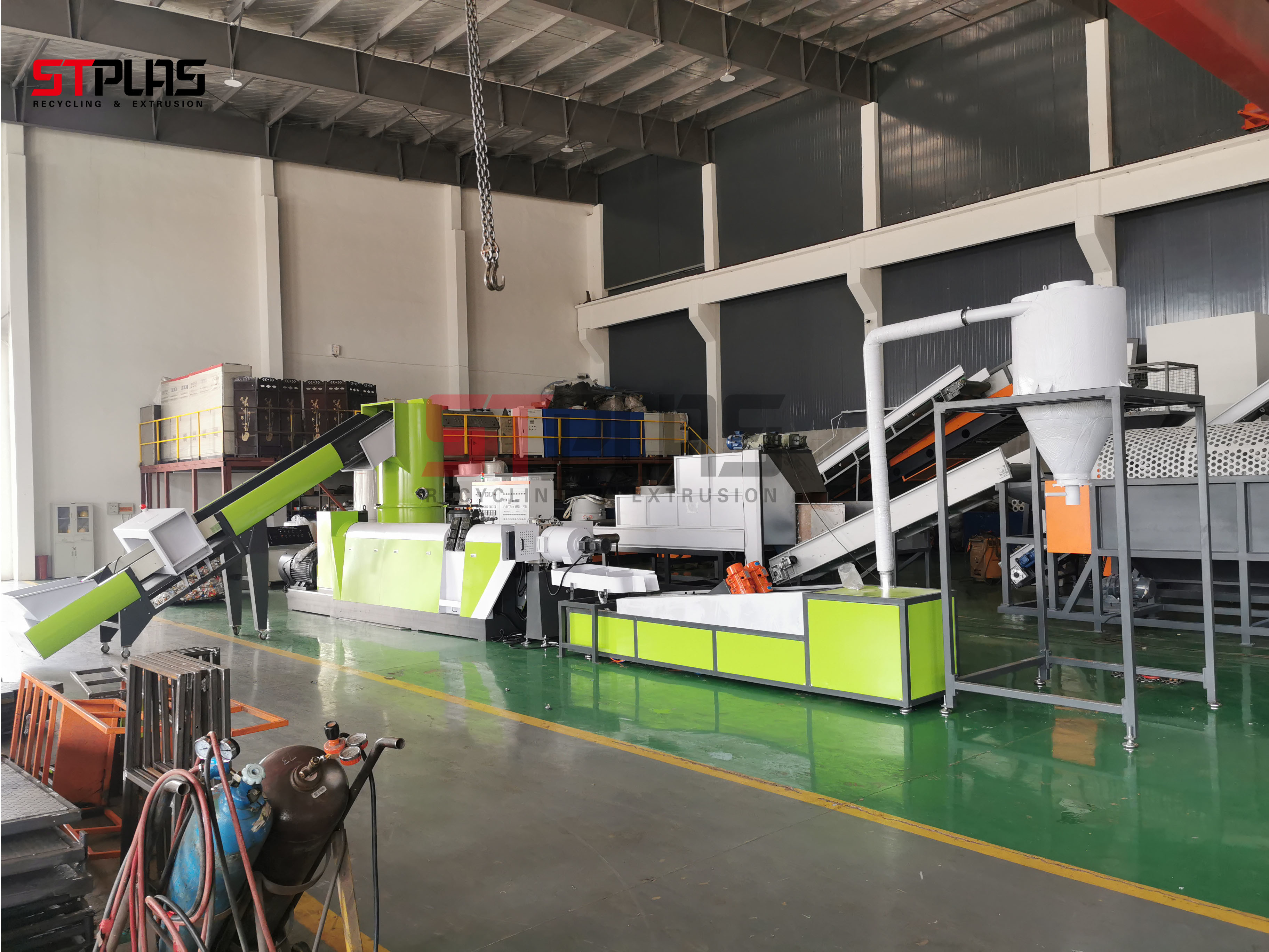 Customized PP PE Pelletizing Plastic Recycling Granulator Machine