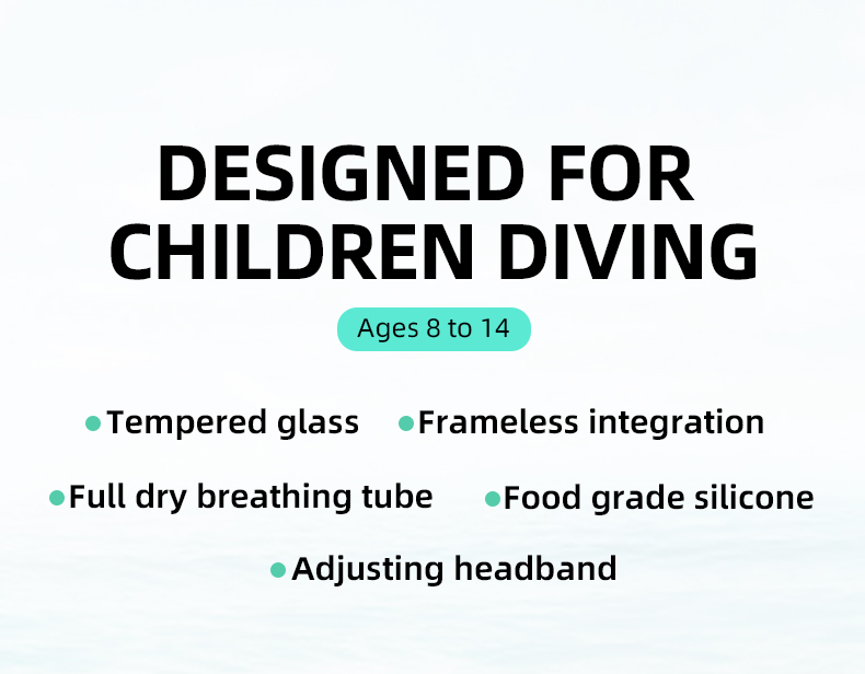 Waterproof Children'S Scuba Snorkel Mask Sets Customized