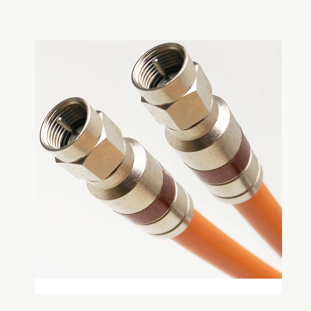 UHF VHF HDTV Antenna Cable with 75 Ohm ETL Weather Boot and Compression Connector