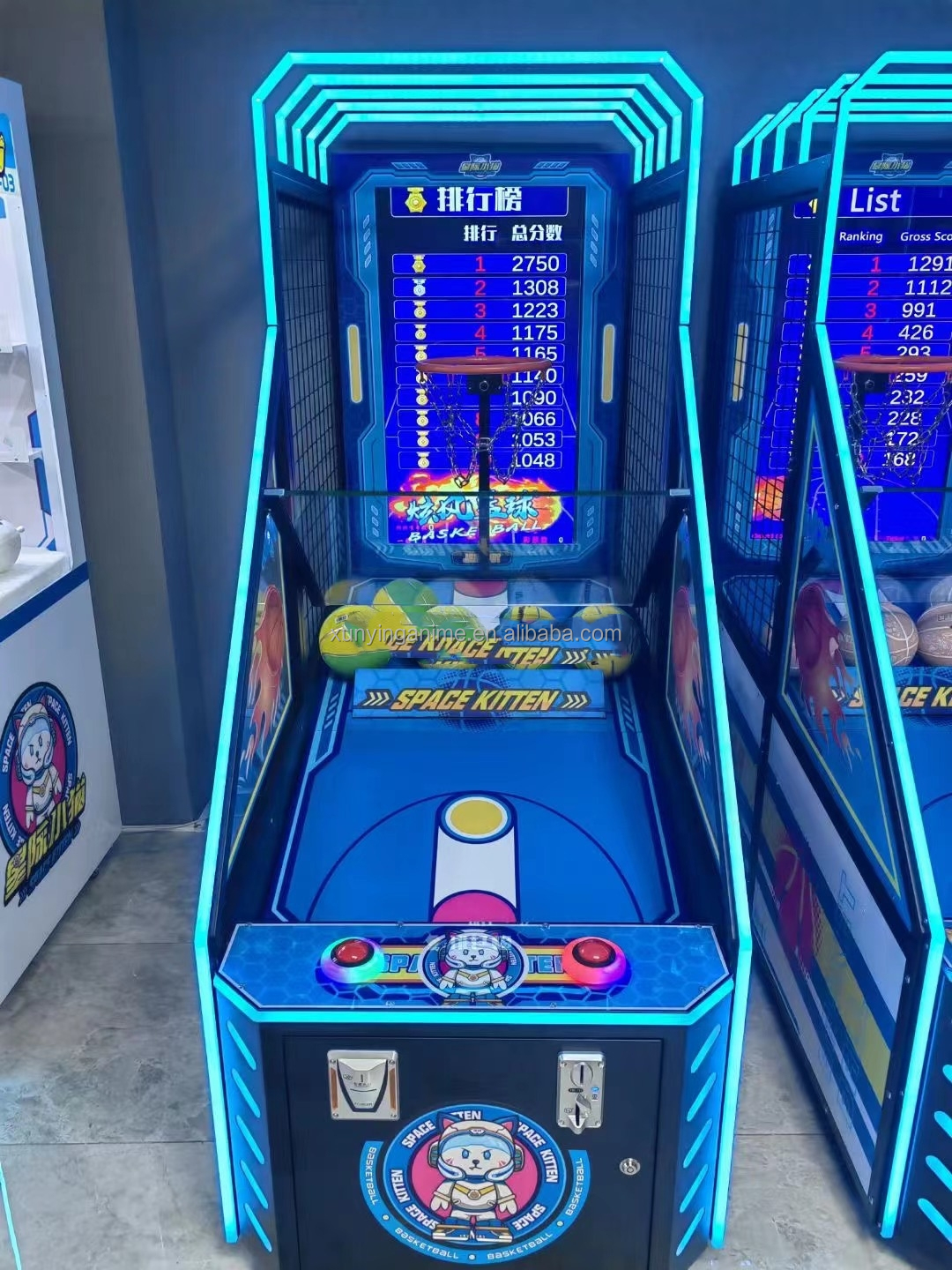 180KG Arcade Hoops Cabinet Basketball Arcade Machine Electronic For Teenager