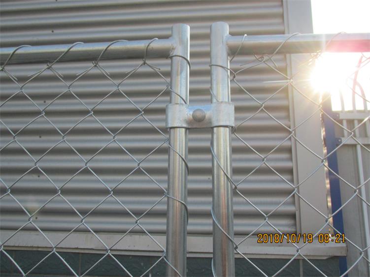 Standard 8'x10' temporary chain link construction horading fence aperture2¼"(57mm) x2.7mm ga and 16ga wall thick x 42mm