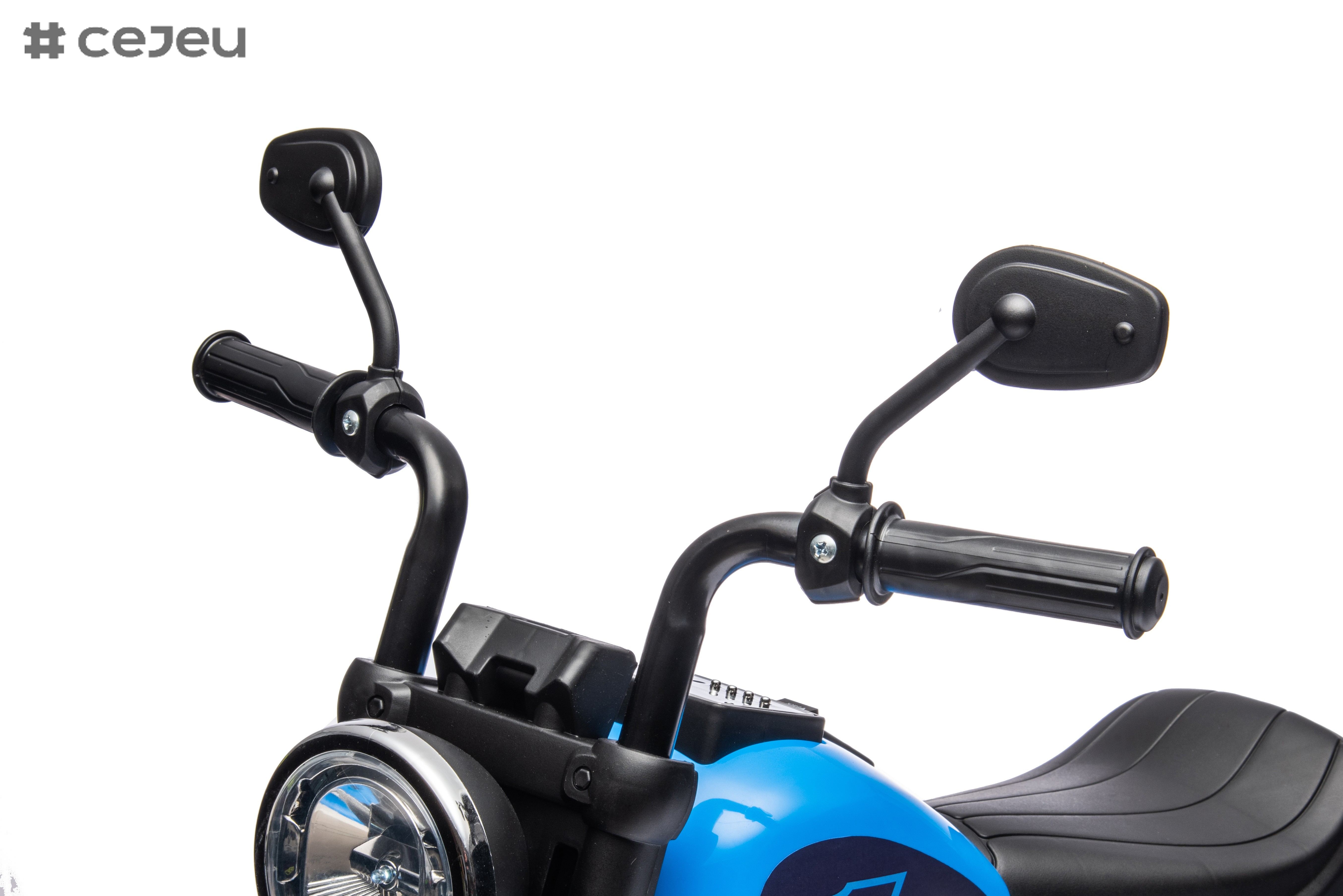 Electric Kids Motorcycle Toy, Music & Lights, Hand Acceleration & Foot Brake, 6V4.5AH