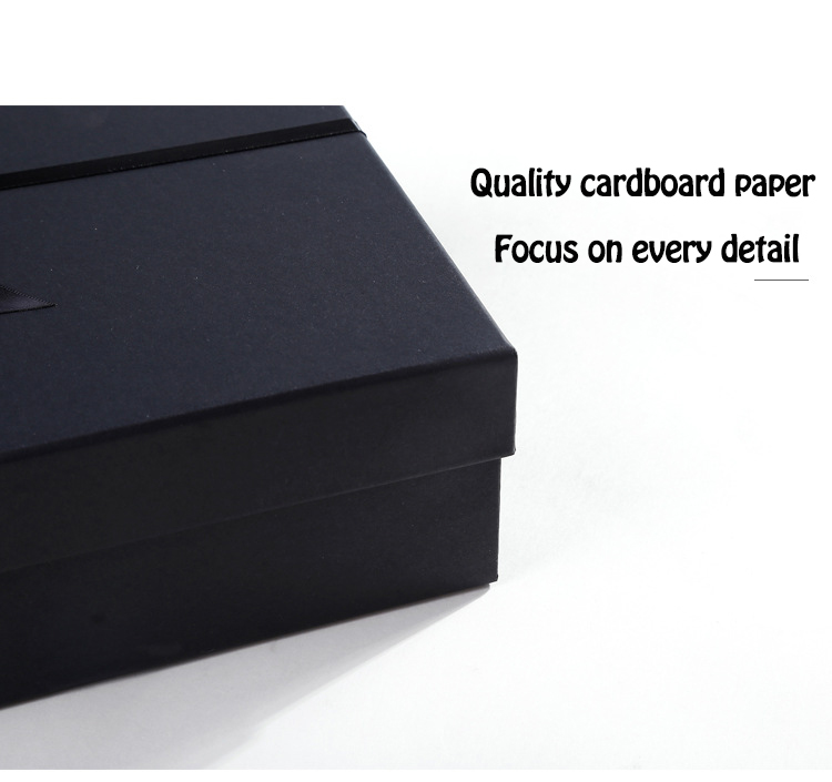 ODM Bulk Cardboard Gift Packaging Box Design Black Present Boxes For Lipstick Perfume