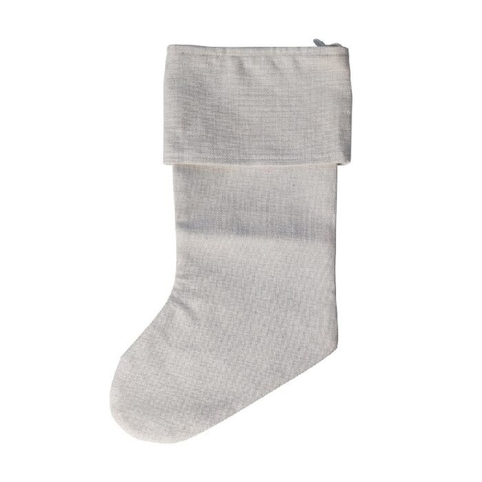 Cuffed Linen Sublimation Blank Christmas Stockings 45*22cm With Personalization