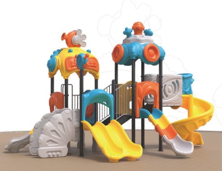 LLDPE plastic commercial play equipment plastic playground set