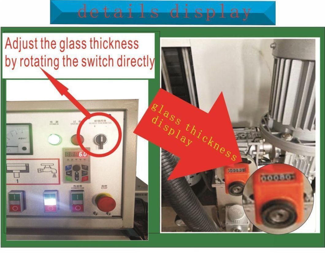 Nine Motors Glass Straight Line Beveling Machine