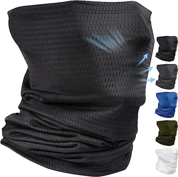 Neck Gaiter Face Mask Scarf Reusable Bandanas Tube UV Protection Headwear