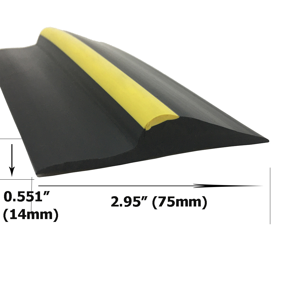 100x11mm Universal Rubber Sill Threshold for Garage Doors Long-Lasting Performance
