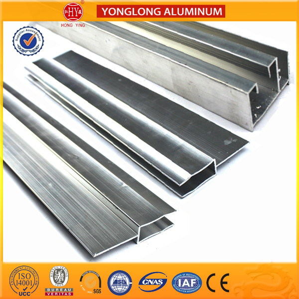 Anodized 6061 6063 Aluminium Door Profiles Square , Round , Flat Shape
