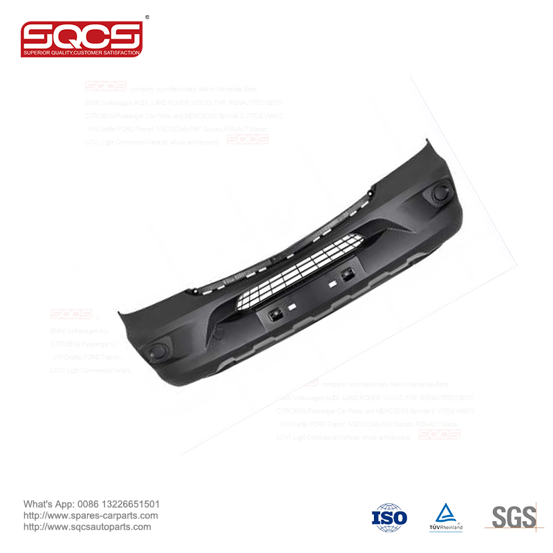 Mercedes Sprinter W906 Oe9068801570 Rear Front Bumper With Bumper Cut-Outs Tow Hook 100% Tested