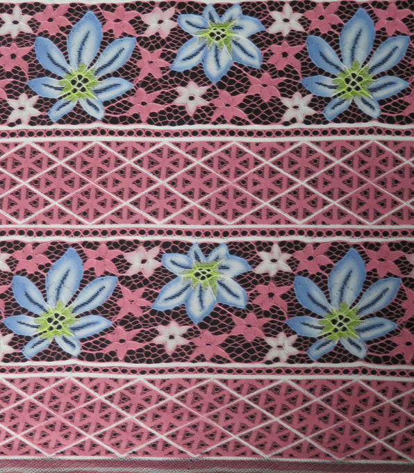 100P Flower Digital Printed Fabric for ladies dress