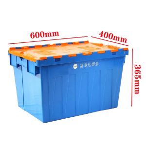 600x400x365mm Plastic Logistic Container Storage Tote Box Storage Crate Folding